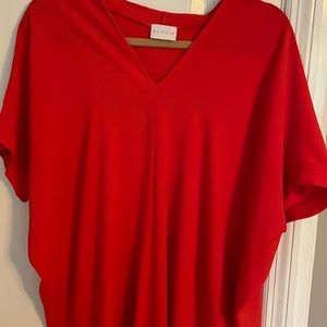 Pop of color tunic blouse red ❤️